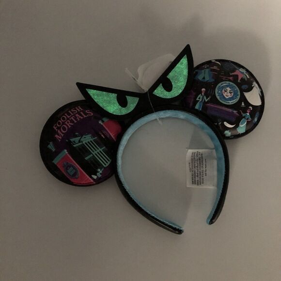 Disney Parks Haunted Mansion Foolish Mortals Ears Headband Glow In The Dark Eyes main image 5